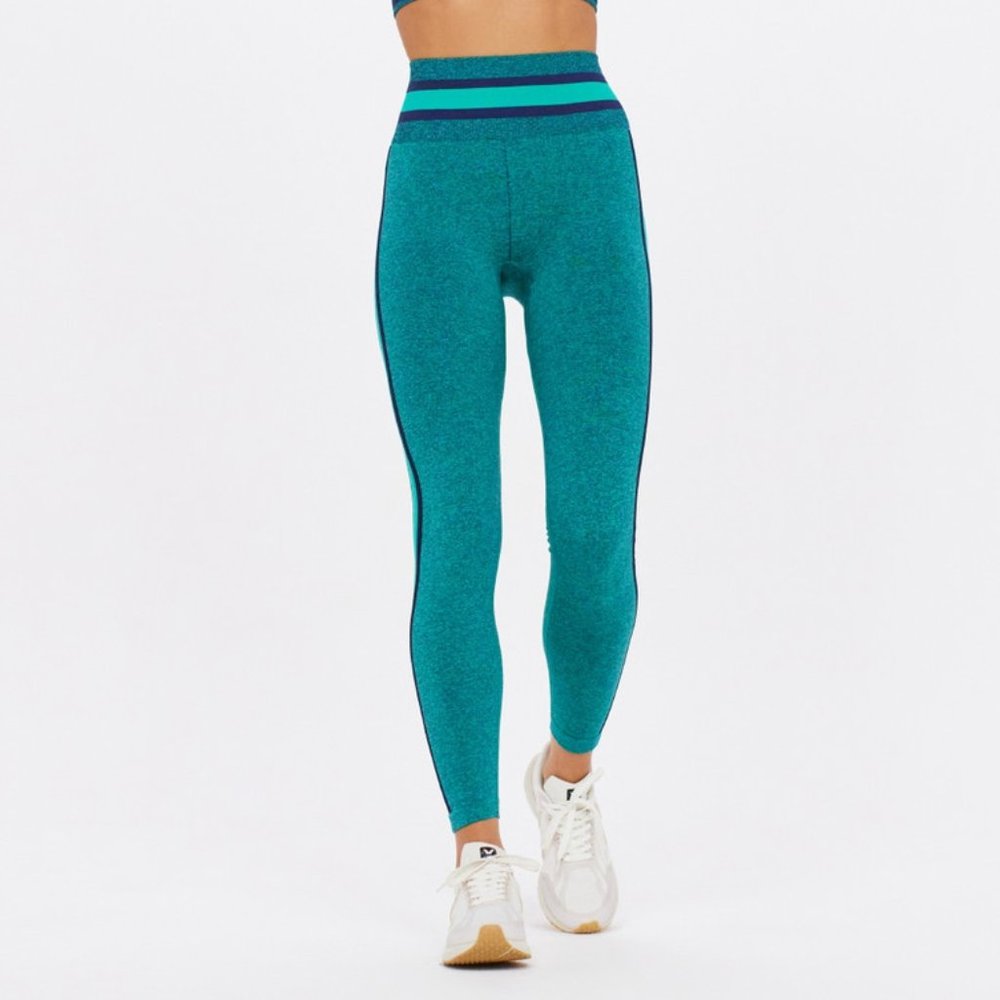 The Upside Marle Seamless Midi Pant Legging in Emerald Medium